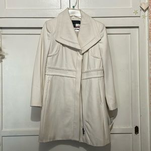 NWT Apostrophe Cream Wool Coat